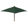 8' Square Wood Market Umbrella